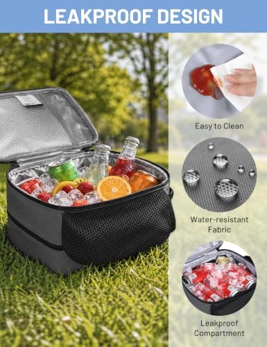 MIER Expandable Small Lunch Box for Men Women Kids Work School