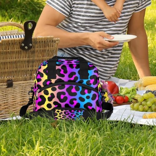 Pardick Leopard Insulated Lunch Bag for Women