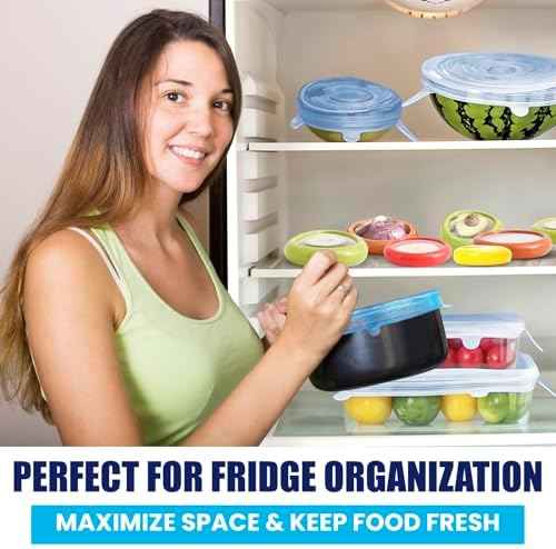 2-in-1 Produce Saver Containers, 4 Containers + 6 Lids