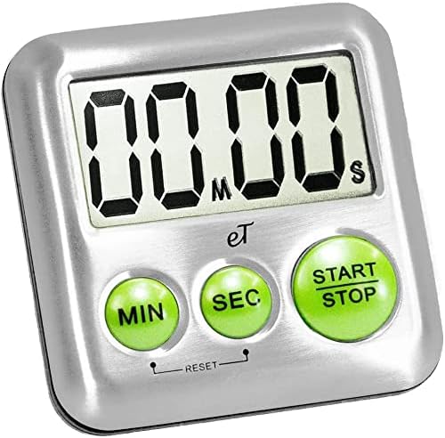 Elegant Digital Kitchen Timer Stainless Steel - Image 2