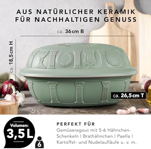 Römertopf 40th Anniversary Roasting Dish 3.5 L Green