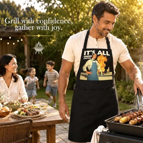 Sarcastic Funny Man Cooking Apron with Pockets