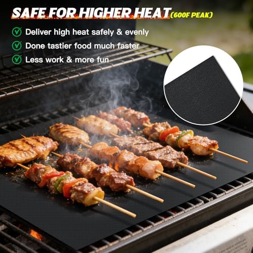 16.45 x 142 Inch Grill Mats for Outdoor Grill,Cut to Any Size Grill