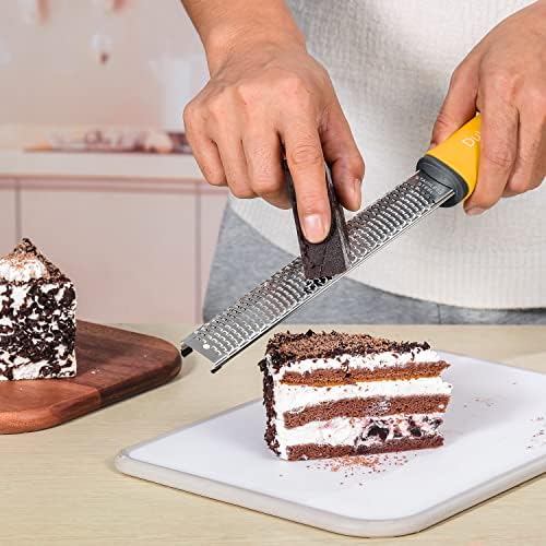 Stainless Steel Lemon Zester & Grater - Premium Kitchen Tool for