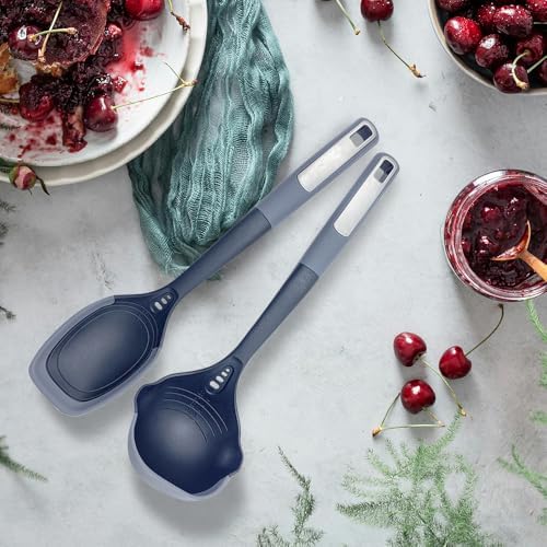 Kitchen Ladle Spoon Set, Heat-Resistant, with Measurement Marks