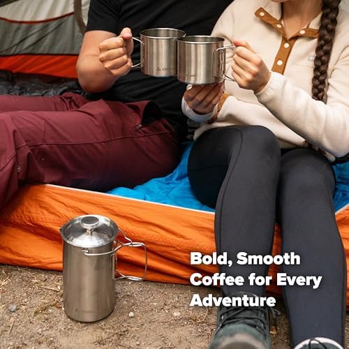 Coghlan's 32 oz Stainless Steel French Press Coffee Maker