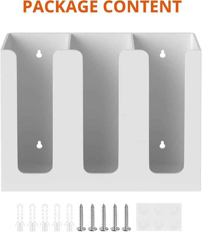 Richboom Acrylic Coffee Cup and Lid Storage Organizer Holder, 3 Compartments - Image 4