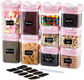 U-QE Airtight Food Storage Container Set-10 Piece Plastic Cereal