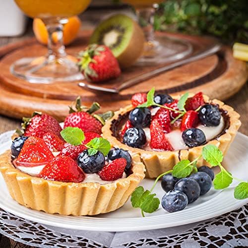 Dicunoy 30 PCS Egg Tart Mold for Baking, 3.8 Inch Stainless Steel Mini