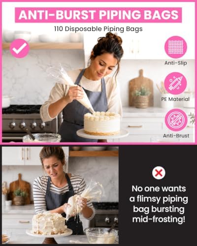 RFAQK 200PCs Cake Decorating Kit