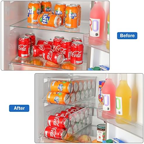 Puricon 2-Pack Soda Can Organizer for Refrigerator