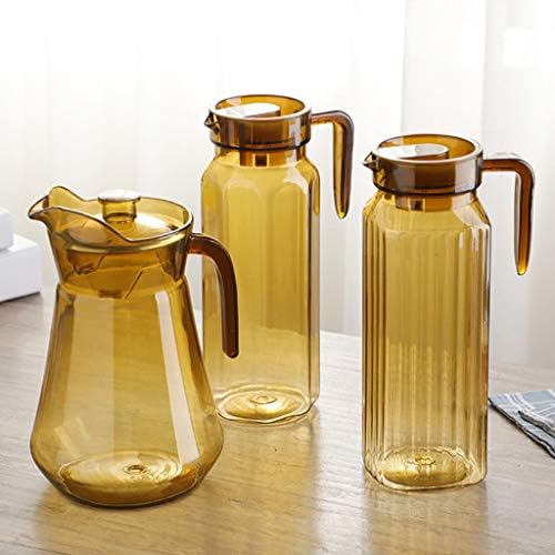 Acrylic Water Juice Pitcher Glass Pitcher Pouring Jug with Lid Hot