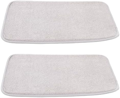 PRETYZOOM 2pcs Dish Drying Mats for Kitchen Countertop, 12"X16" Dish