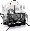 Bekith Silverware Caddy Paper Plate Napkin Holder, Utensil Holder with