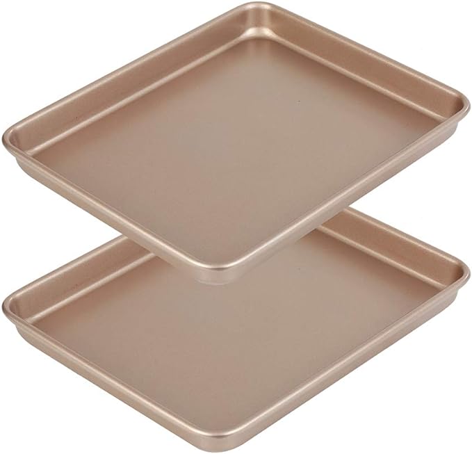 11 Inch Baking Sheets Pan Nonstick Set of 2, Walooza Cookie Sheet Replacement by Walooza