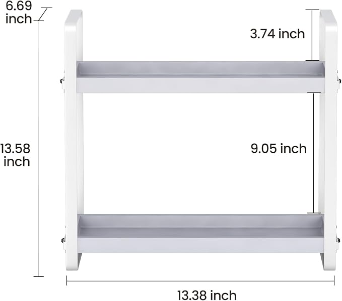 HNRLOY Bathroom Counter Organizer, Bathroom Countertop Organizer, Counter Shelf - Image 3