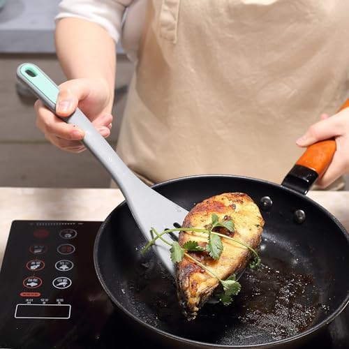 To encounter 5 Pieces Light Grey Silicone Spatula Set