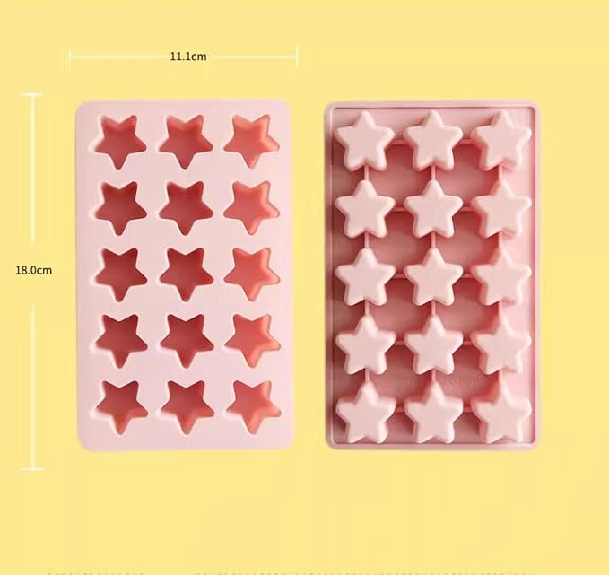 Cute Ice Cube Trays Silicone Chocolate Mold Wax Melt Molds Easy Release Ice - Image 3