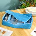 Teenyyou Zippered Flatware Storage Drawer Liner Silverware Storage Bag