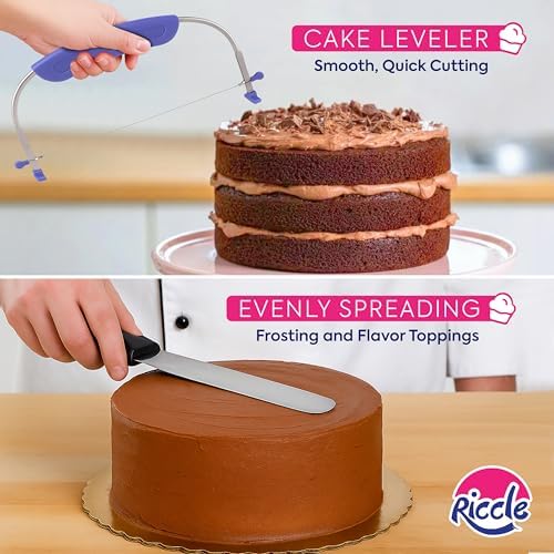 Riccle 148PCs Non-Stick Springform Cake Pan Set, 4, 7, 9 Inches