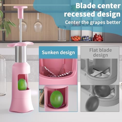 Newness Grape Cutter Tool - Stainless Steel Kitchen Gadgets with 2