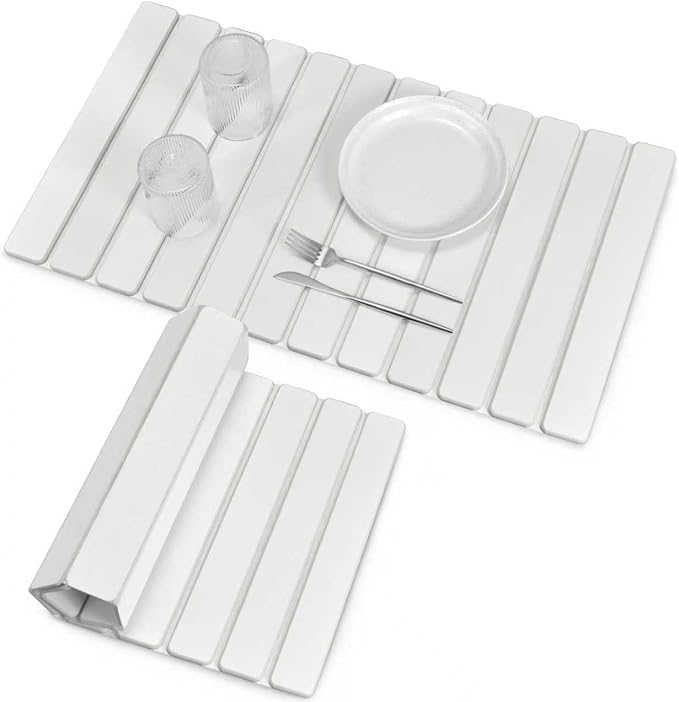 Large Stone Dish Drying Mats for Kitchen Counter, Fast Drying Collapsible Dish by tdcokhe