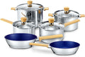 Concord 10 Piece Stainless Steel Cookware Set, includes Saucepans, Stock Pots by ConcordCookware