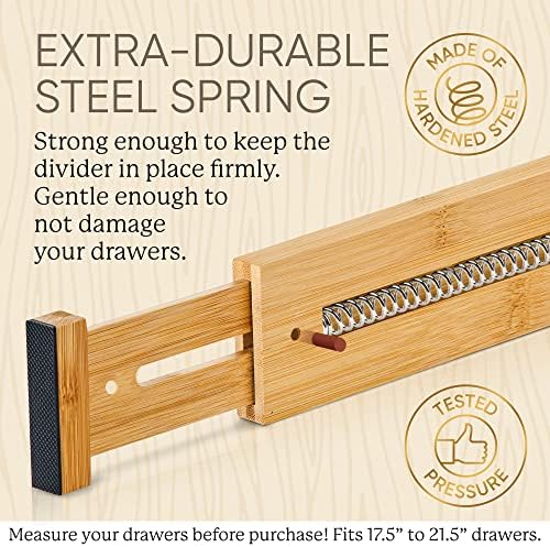 Night Tree Expandable Bamboo Drawer Dividers – drawer separators for