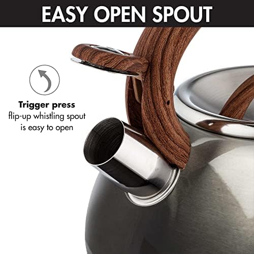 Primula Avalon 2.5-Quart Stainless Steel Whistling Kettle