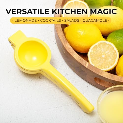 Zulay Kitchen Metal Lemon Squeezer, Manual Citrus Juicer