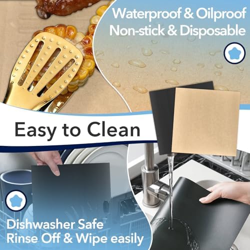 100pcs Air Fryer Paper and 4 pack Air Fryer Liners for Ninja Foodi