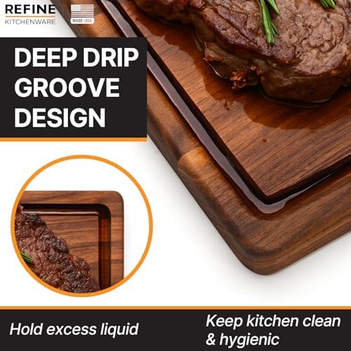 Black Walnut Cutting Board, 18x12x.75"