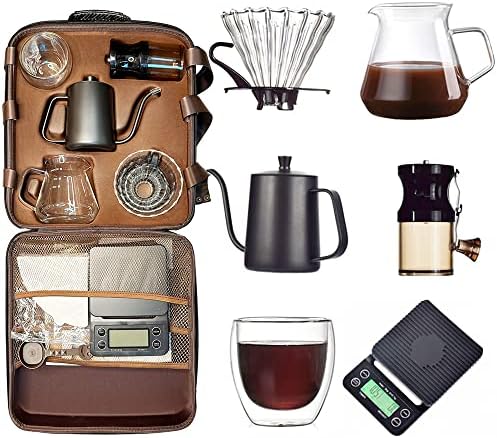 DS&DV All in One Travel and Camping Coffee Maker Set