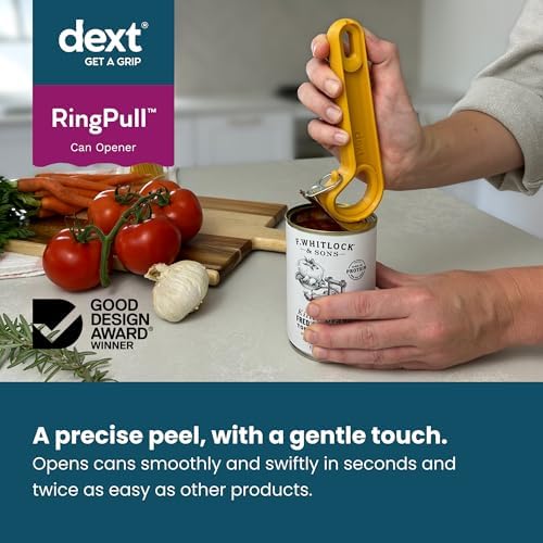 Dext - Ring Pull Can Opener, Pop Can Opener for Seniors, Arthritis