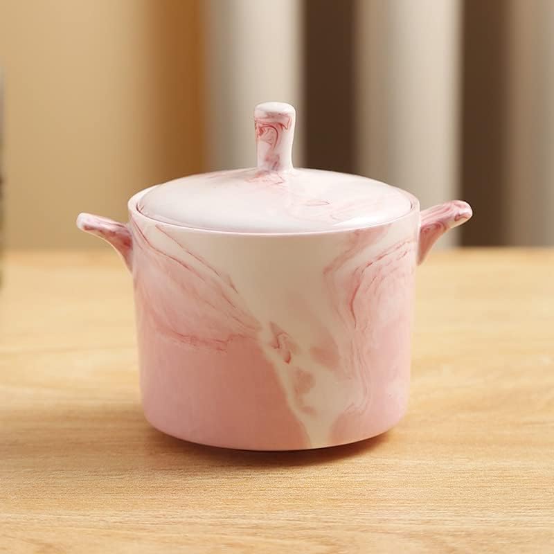 Marbling Ceramic Creamer Pitcher and Sugar Bowl Set,Coffee Serving Set