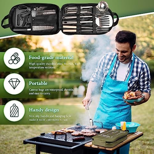 Stainless Steel Camping Cooking Utensil Set