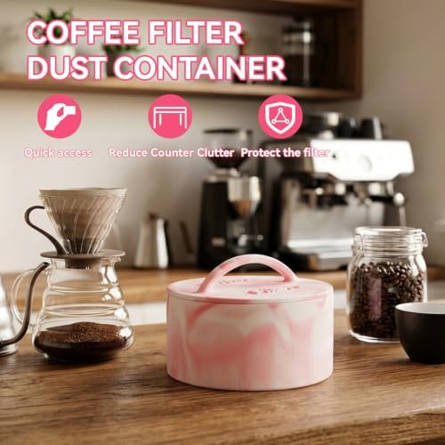 Coffee Filter Holder with Lid, Coffee Filter Holders for Counter