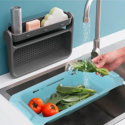 Qimh Colander Collapsible, Over the Sink Colanders and Strainers