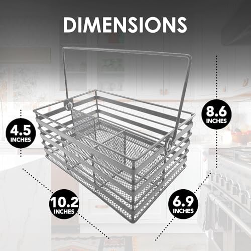 Kitchen Utensil Holder Countertop, Stainless Steel Utensil Basket