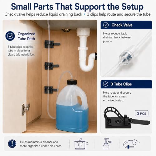 Kitchen Sink Soap Dispenser, 47-Inch Extension Tube Kit
