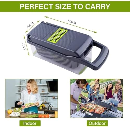 12-in-1 Vegetable Chopper with Storage Container