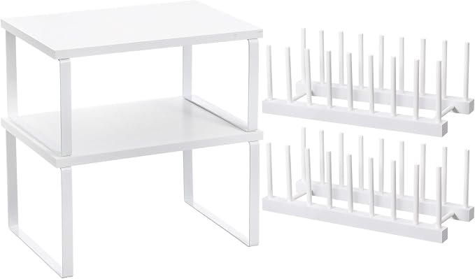Marsui 4 Pcs Kitchen Organizer Accessories Set Cabinet Organizer Shelf and by Marsui