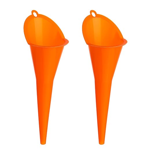 2-Pack Long Neck Multi-Purpose Spill Saver Plastic Funnel by Unknown