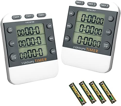 Photect 2 Pcs Digital Kitchen Timer
