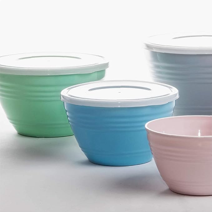 BINO | Mixing Bowl Set with Lids | Versatile Plastic Bowls - Image 8
