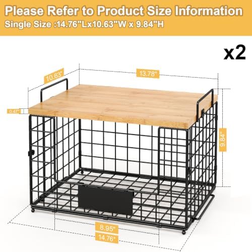 2 PACK XXL Potato and Onion Storage Bins, Pantry Organizers and