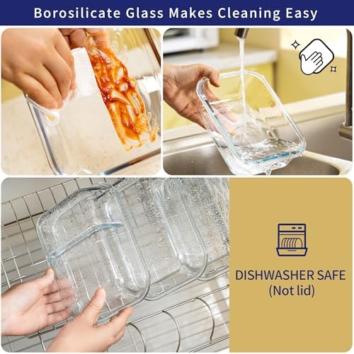 MFY 12-Pack Glass Storage Containers with Lids