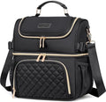 Lunch Bags for Women,Dual Compartment Lunch Box Lunch Tote Bag