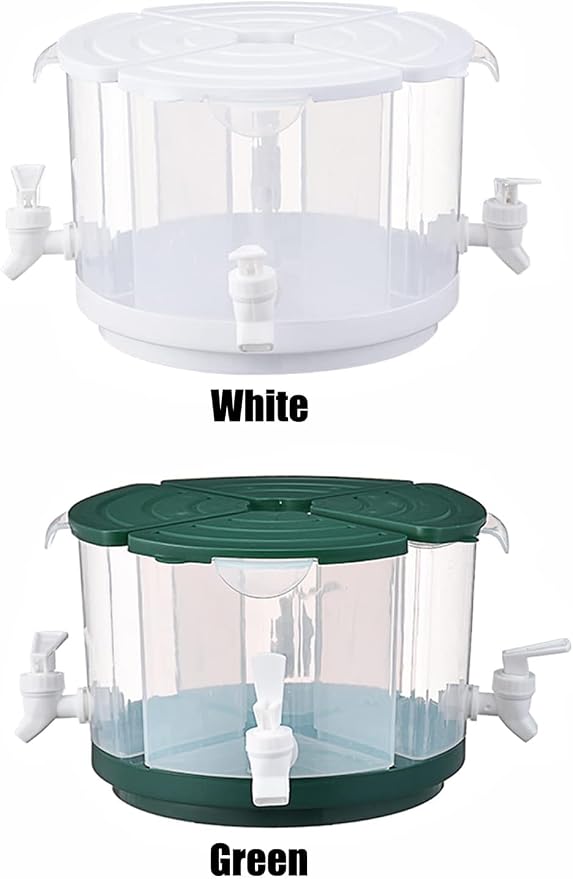 Beverage Dispenser for Fridge, 5.5 L/1.5 Gallon Rotating Plastic Drink Dispenser - Image 3