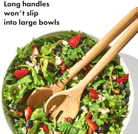 OXO Good Grips Beechwood Salad Servers – 2-Piece Set